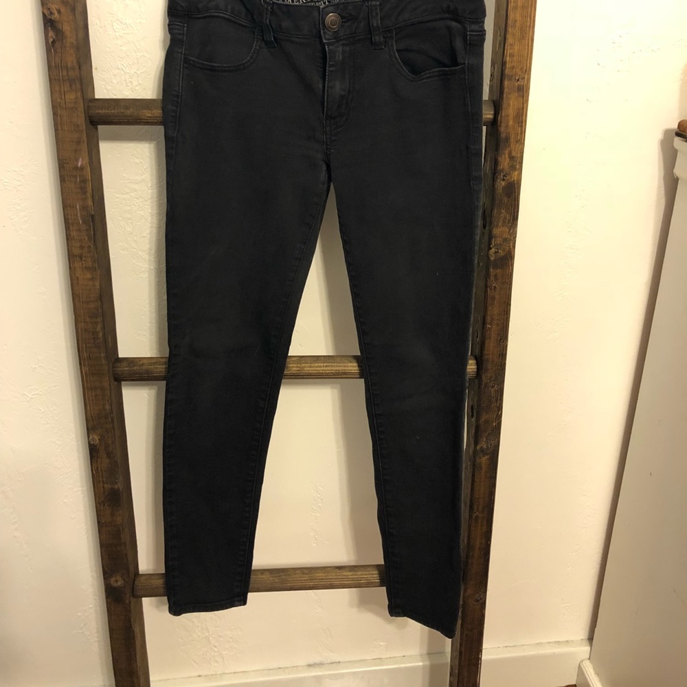 Black American eagle skinny jeans